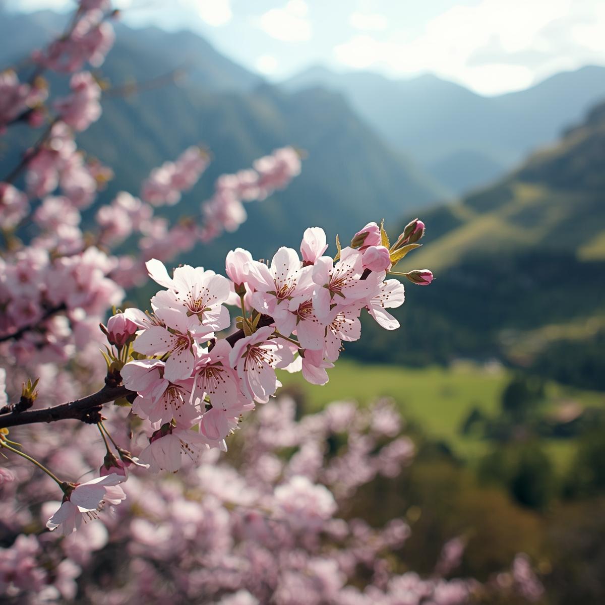 Cherry blossoms in New Zealand